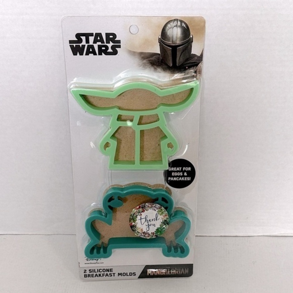 Star Wars Mandalorian Silicone breakfast Molds - Green